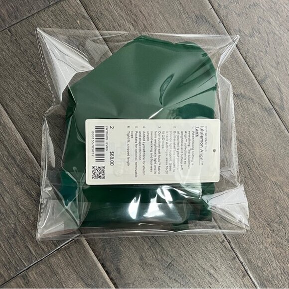 Lululemon NWT Align Tank Top Everglade Green - Picture 9 of 9
